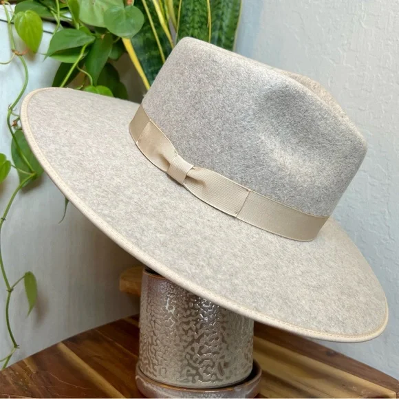 Lack of Color Carlo Rancher Grey Ivory Speckled Wool Hat size MEDIUM 57 CM - Picture 8 of 15